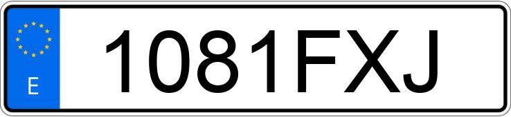 Numer rejestracyjny 1081FXJ posiada BMW SERIE 7