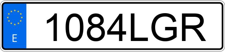 Numer rejestracyjny 1084LGR posiada VOLVO XC40