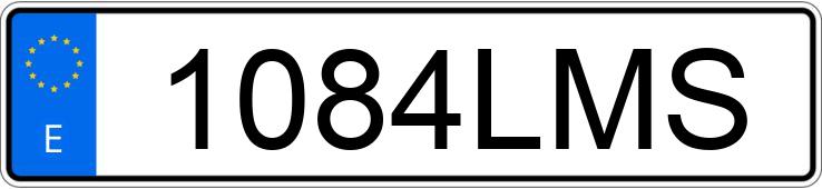 Numer rejestracyjny 1084LMS posiada NISSAN QASHQAI
