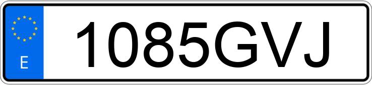 Numer rejestracyjny 1085GVJ posiada DACIA SANDERO