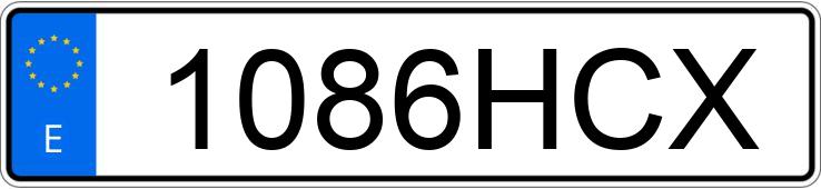 Numer rejestracyjny 1086HCX posiada VOLVO B 7