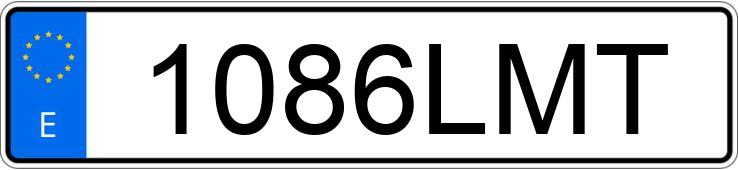 Numer rejestracyjny 1086LMT posiada VOLKSWAGEN PASSAT CC