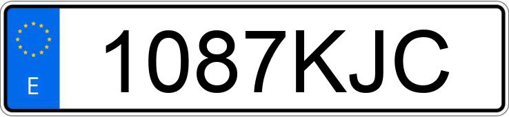 Numer rejestracyjny 1087KJC posiada CITROEN C3