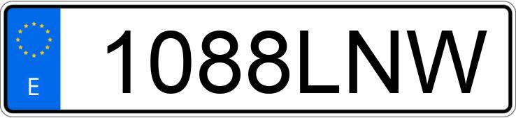 Numer rejestracyjny 1088LNW posiada AVIA 2002