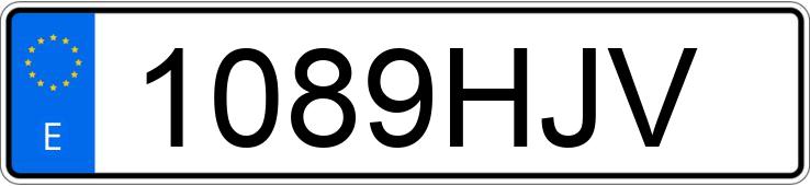 Numer rejestracyjny 1089HJV posiada SEAT IBIZA