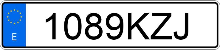 Numer rejestracyjny 1089KZJ posiada CITROEN BERLINGO