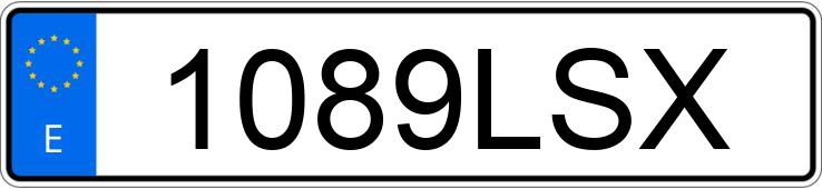 Numer rejestracyjny 1089LSX posiada MERCEDES C (204)