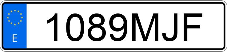 Numer rejestracyjny 1089MJF posiada SUBARU XV