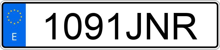 Numer rejestracyjny 1091JNR posiada TOYOTA YARIS