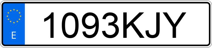 Numer rejestracyjny 1093KJY posiada NISSAN NT400