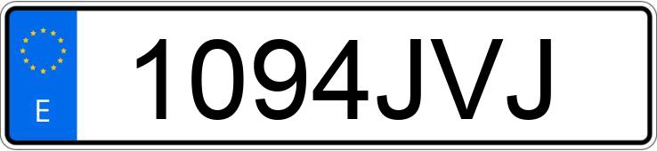 Numer rejestracyjny 1094JVJ posiada TOYOTA YARIS