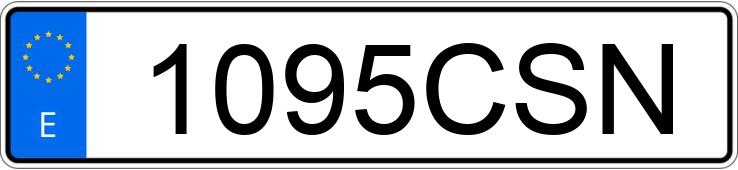 Numer rejestracyjny 1095CSN posiada RENAULT MEGANE