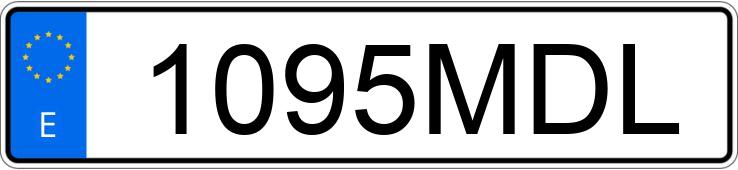 Numer rejestracyjny 1095MDL posiada MERCEDES CITAN