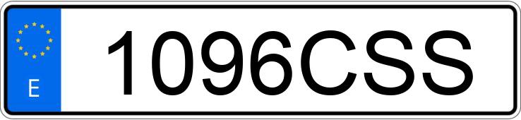 Numer rejestracyjny 1096CSS posiada PEUGEOT 206 Numer rejestracyjny 1096CSS posiada PEUGEOT 206