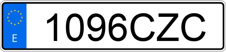 Numer rejestracyjny 1096CZC posiada PEUGEOT 206