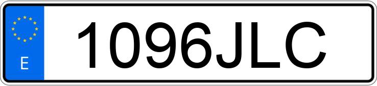 Numer rejestracyjny 1096JLC posiada AUDI A1 SPORTBACK