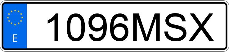 Numer rejestracyjny 1096MSX posiada MERCEDES GLC (253)