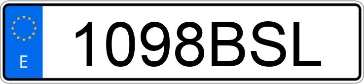 Numer rejestracyjny 1098BSL posiada PEUGEOT 206