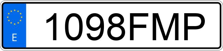 Numer rejestracyjny 1098FMP posiada PEUGEOT 207