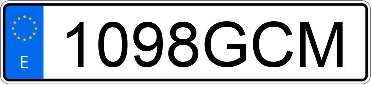 Numer rejestracyjny 1098GCM posiada GAS-GAS EC