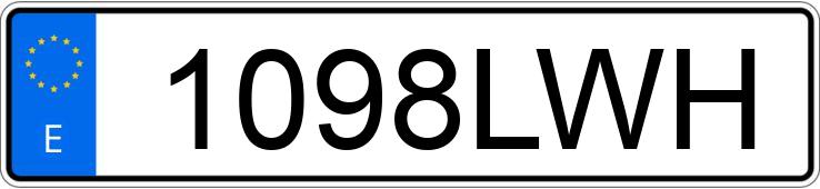 Numer rejestracyjny 1098LWH posiada FORD MUSTANG Numer rejestracyjny 1098LWH posiada FORD MUSTANG
