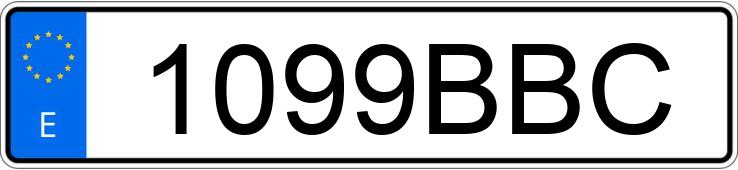 Numer rejestracyjny 1099BBC posiada AUDI A3