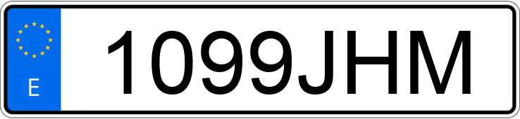 Numer rejestracyjny 1099JHM posiada JAGUAR XE