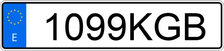 Numer rejestracyjny 1099KGB posiada SKODA SPACEBACK