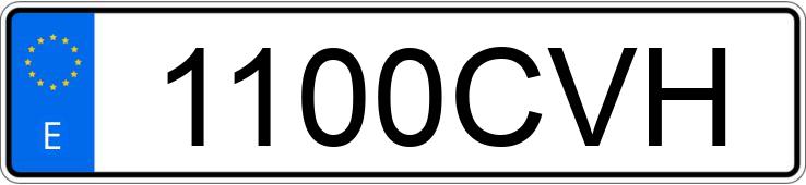 Numer rejestracyjny 1100CVH posiada RENAULT SCENIC