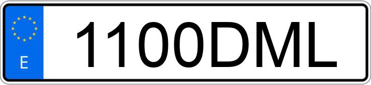 Numer rejestracyjny 1100DML posiada SEAT ALTEA Numer rejestracyjny 1100DML posiada SEAT ALTEA