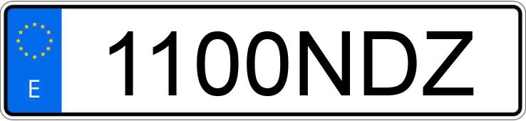 Numer rejestracyjny 1100NDZ posiada MERCEDES CLA (117)