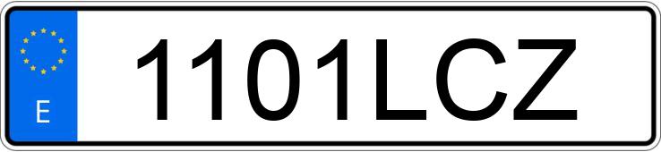 Numer rejestracyjny 1101LCZ posiada MERCEDES C (205)