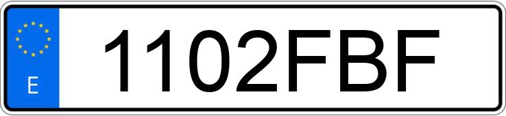 Numer rejestracyjny 1102FBF posiada SUZUKI BURGMAN 125