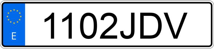 Numer rejestracyjny 1102JDV posiada KIA SPORTAGE