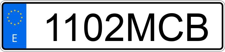 Numer rejestracyjny 1102MCB posiada MERCEDES C (205)