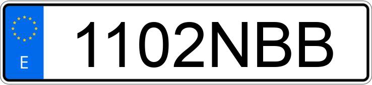 Numer rejestracyjny 1102NBB posiada TOYOTA YARIS