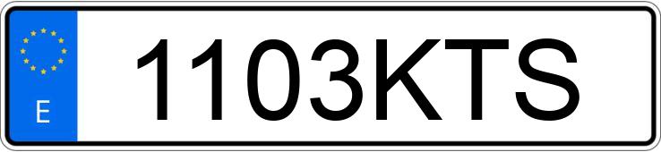 Numer rejestracyjny 1103KTS posiada PEUGEOT 308