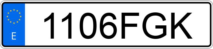 Numer rejestracyjny 1106FGK posiada MERCEDES SLK (170-171)