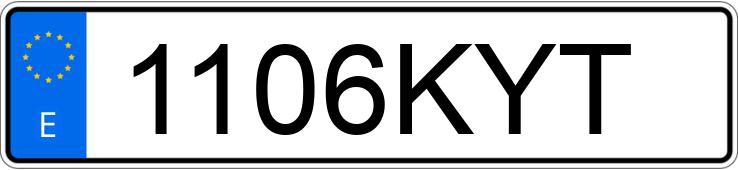 Numer rejestracyjny 1106KYT posiada DACIA SANDERO STEPWAY