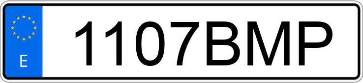 Numer rejestracyjny 1107BMP posiada OPEL CORSA