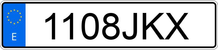 Numer rejestracyjny 1108JKX posiada AUDI A3