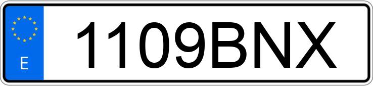 Numer rejestracyjny 1109BNX posiada RENAULT MEGANE