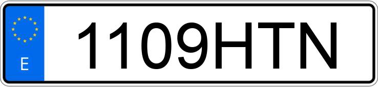 Numer rejestracyjny 1109HTN posiada NISSAN EVALIA