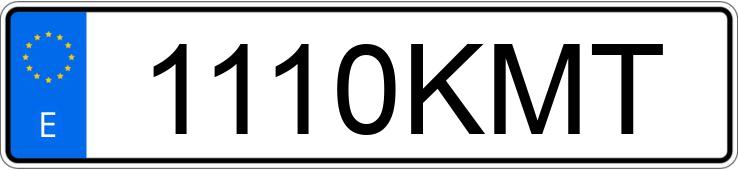 Numer rejestracyjny 1110KMT posiada MERCEDES AXOR