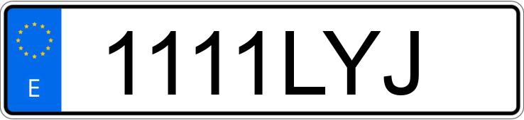 Numer rejestracyjny 1111LYJ posiada PEUGEOT 2008