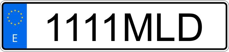 Numer rejestracyjny 1111MLD posiada MERCEDES CLA (117)