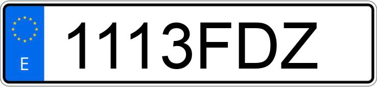 Numer rejestracyjny 1113FDZ posiada VOLKSWAGEN GOLF TRENDLINE 1.9 TDI