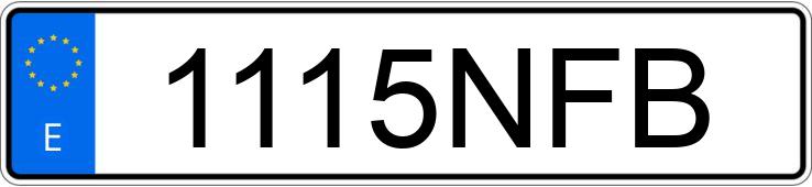 Registreringsnummeret 1115NFB har SKODA SCALA