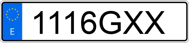 Numer rejestracyjny 1116GXX posiada SEAT IBIZA Numer rejestracyjny 1116GXX posiada SEAT IBIZA