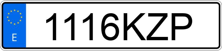 Numer rejestracyjny 1116KZP posiada BMW SERIE 3